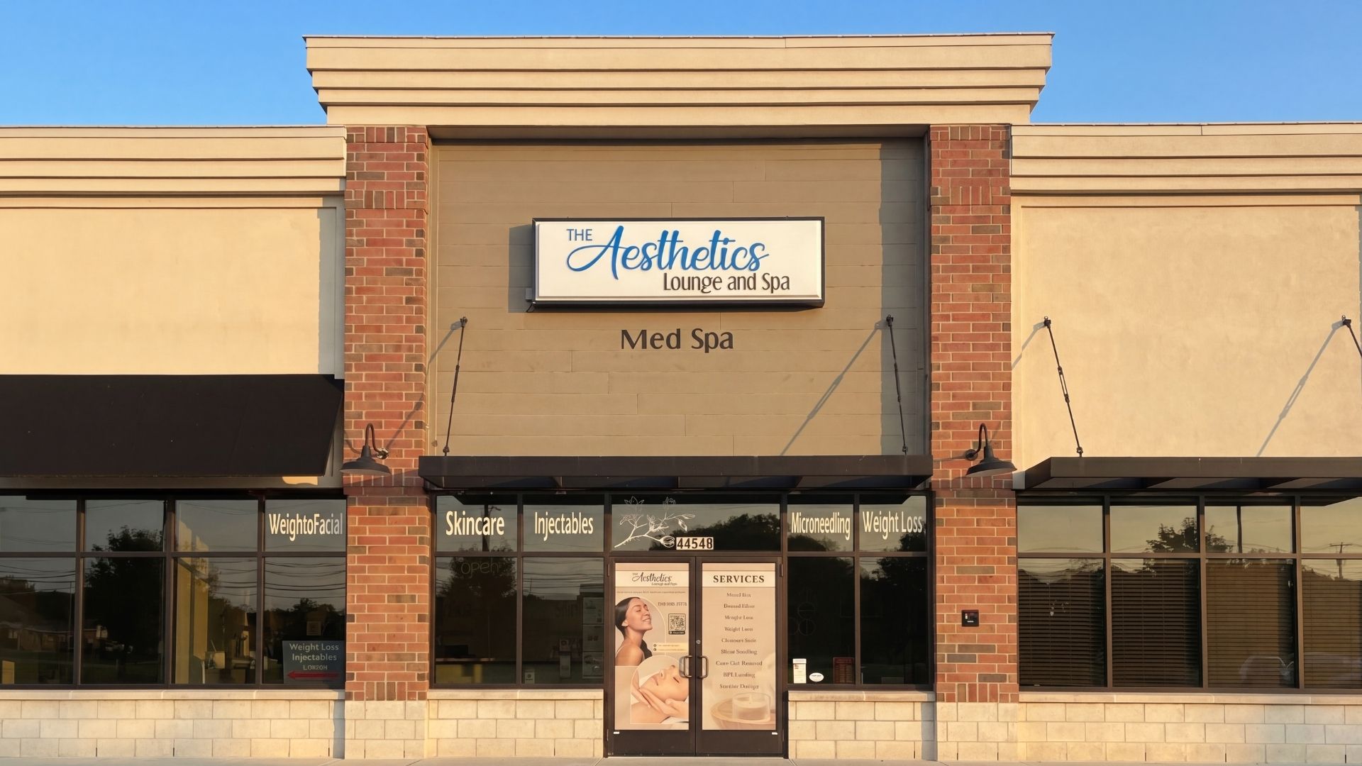 The Aesthetics Lounge & Spa storefront in Clinton Township, MI
