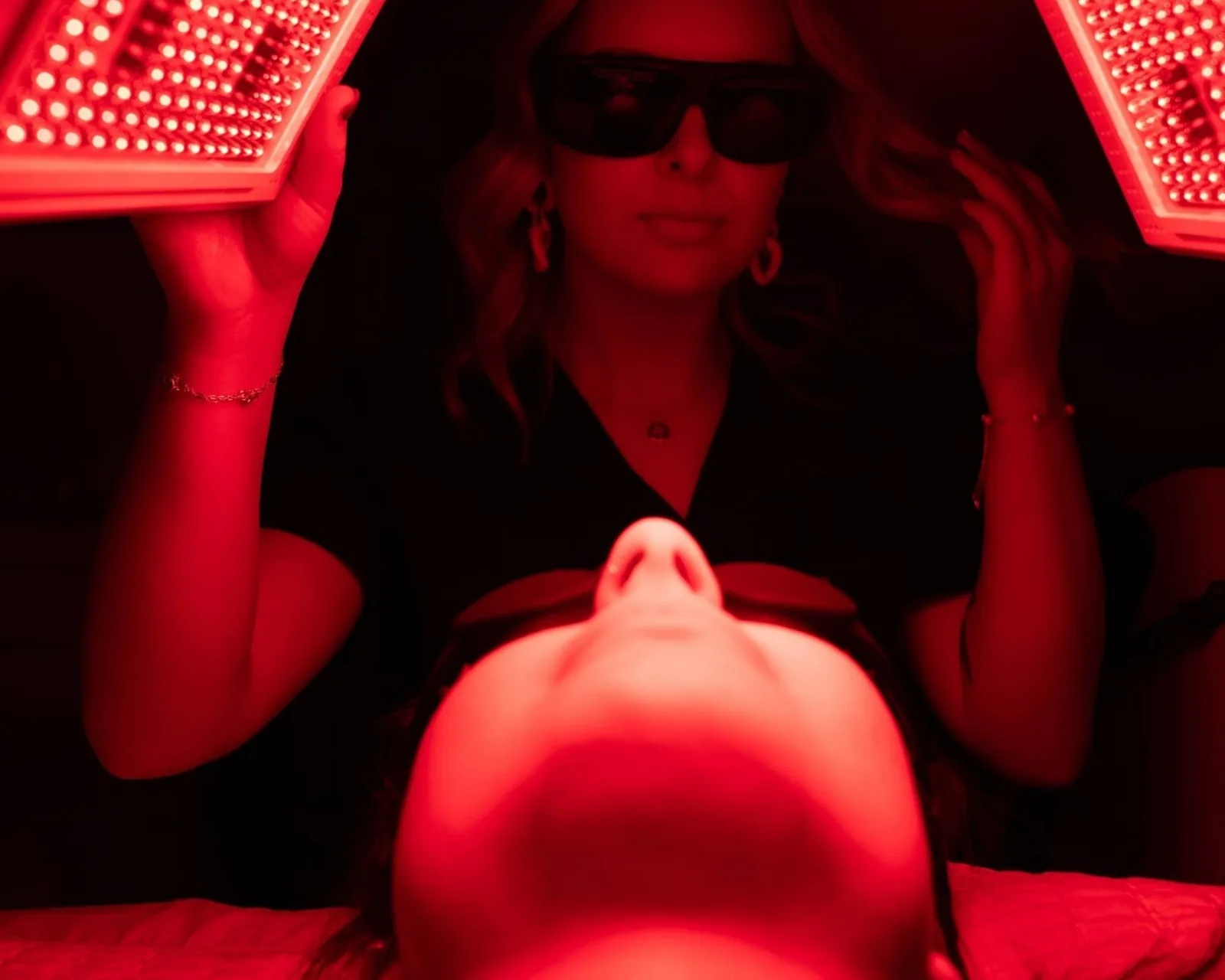 LED red light therapy at The Aesthetics Lounge and Spa Clinton Township