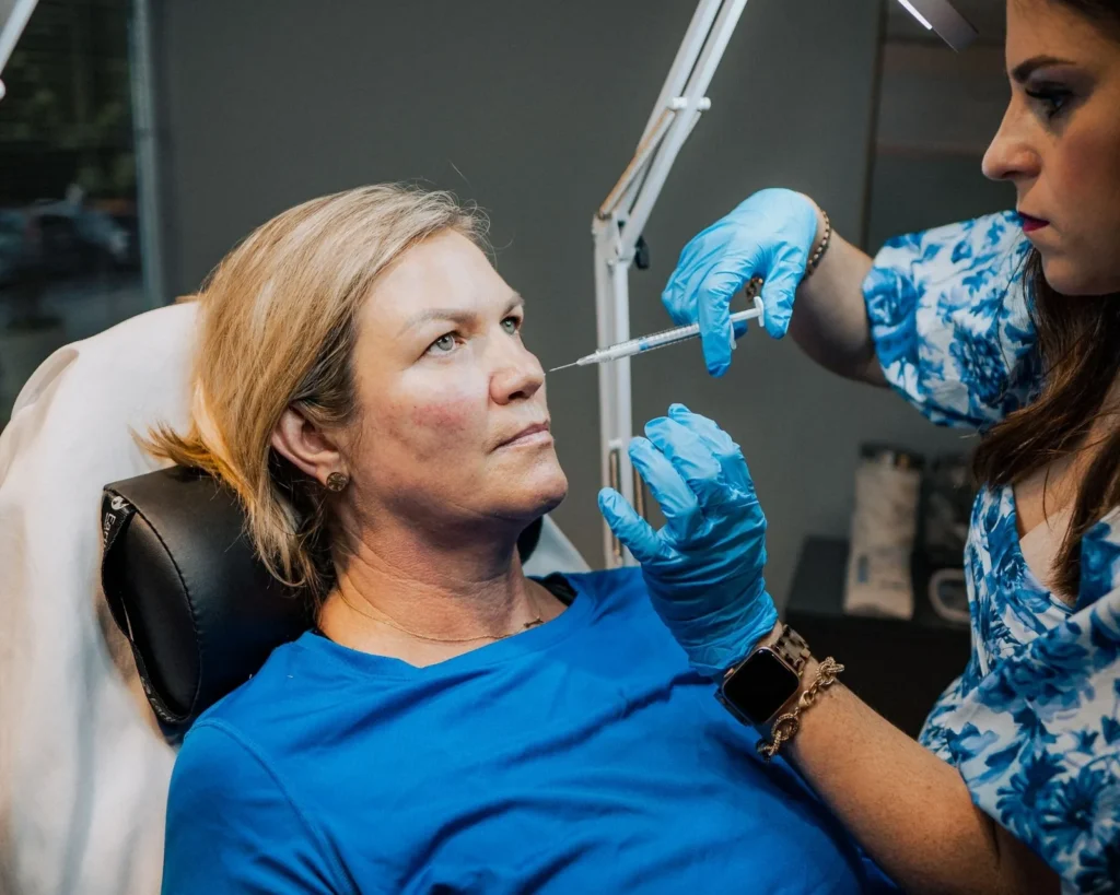 Liquid rhinoplasty with filler at The Aesthetics Lounge and Spa Clinton Township